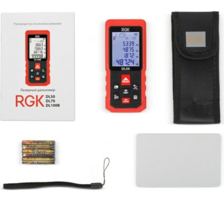 Лазерный дальномер с угломером RGK DL50 купить по низкой цене | МАКСПРОФИТ